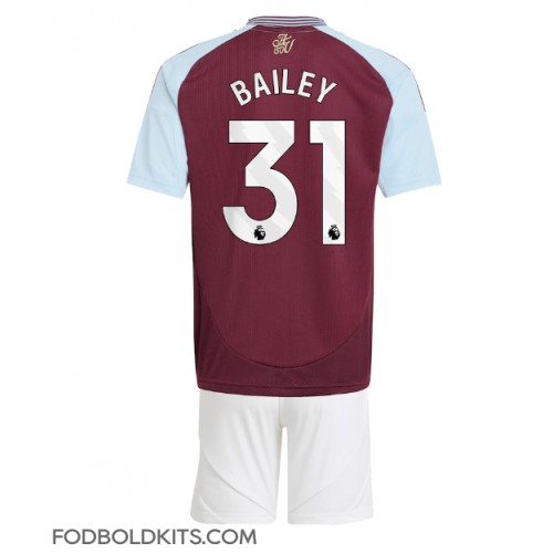 Aston Villa Leon Bailey #31 Hjemmebanesæt Børn 2024-25 Kortærmet (+ Korte bukser)